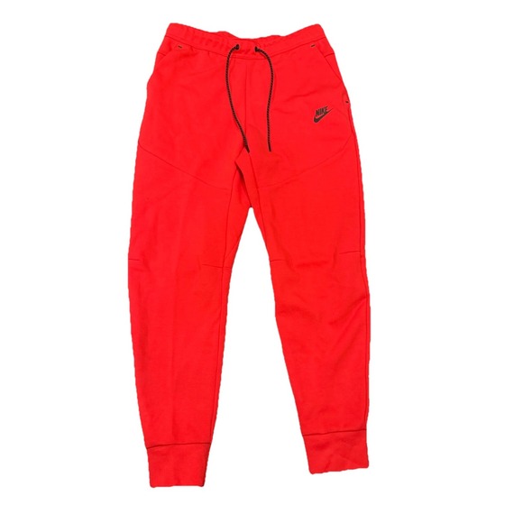 Nike Sportswear Tech Fleece Knit Joggers Sweatpants CU4495-657 Mens M Red NWOT - Picture 1 of 7